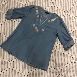 Boutique denim top